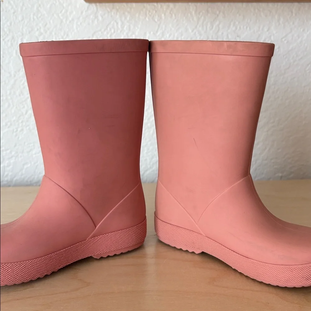 Zara Toddler Kids 25 Purple Dusty Rose Pink Rain Boots